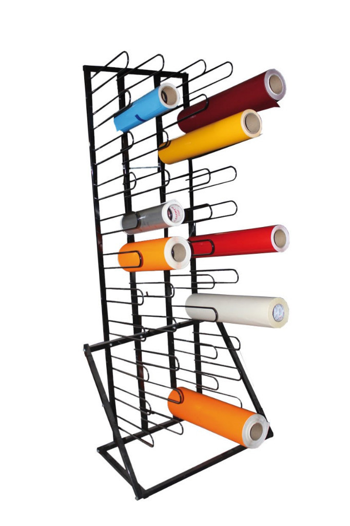 Sign vinyl racks self standing, each holds 44 rolls in Newtownards