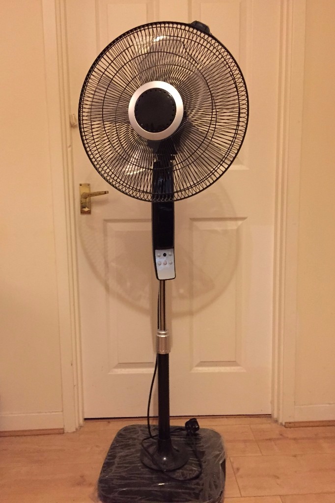 Challenge Oscillating Stand Fan with Remote Control, Pedestal Fan