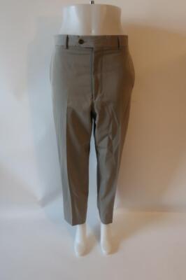 【SCENERITY】Formal wool slacks Mens La Zetagi Gray Iridescent Sheen Wool Flat Front Dress
