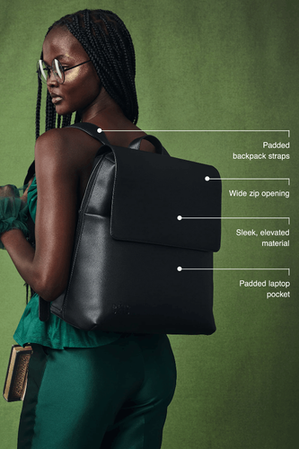 Pre-owned Beis Wicked Backpack In Black