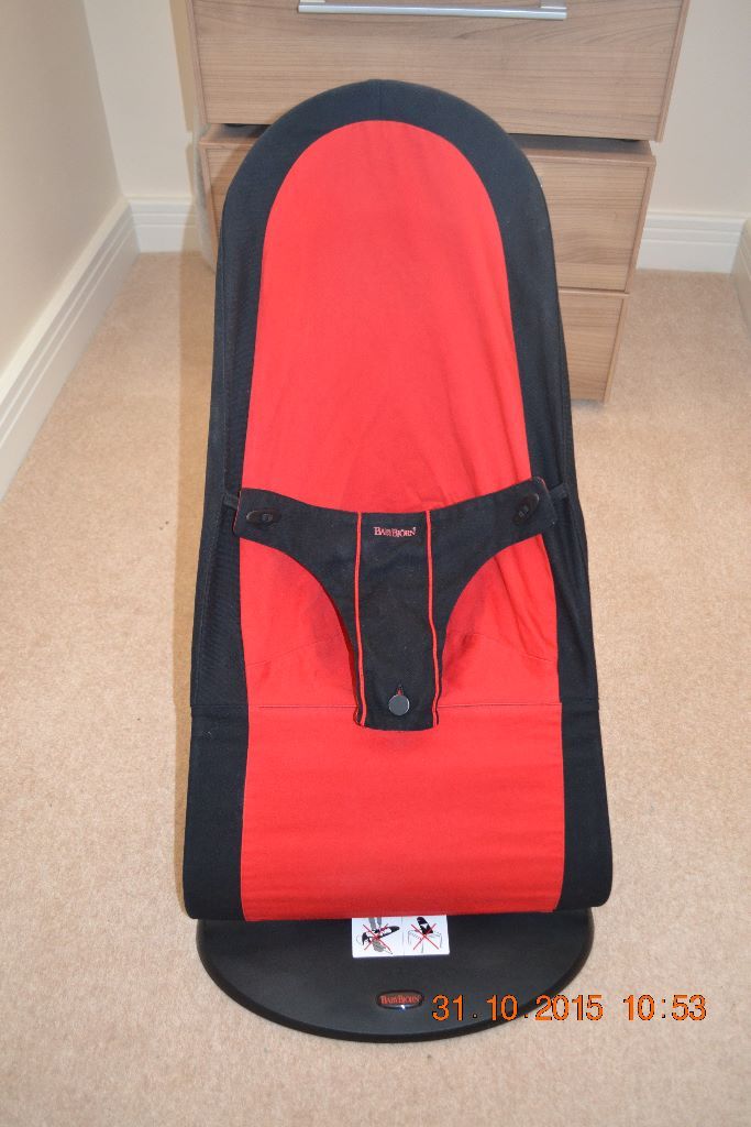 red baby bjorn bouncer