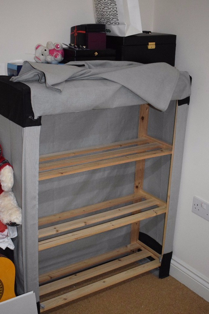 Wooden Canvas Wardrobe Storage In Farnborough Hampshire