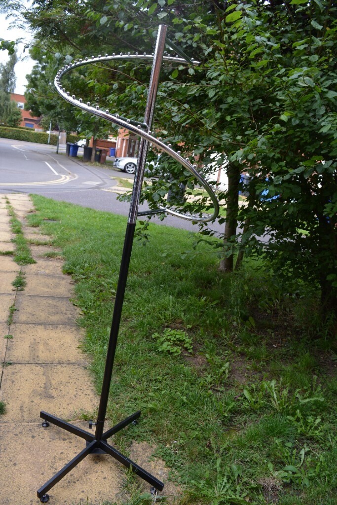 Chrome Tube Pipe Rotating Wardrobe Clothes Hanging Garment Rail Ends Socket I.283361331