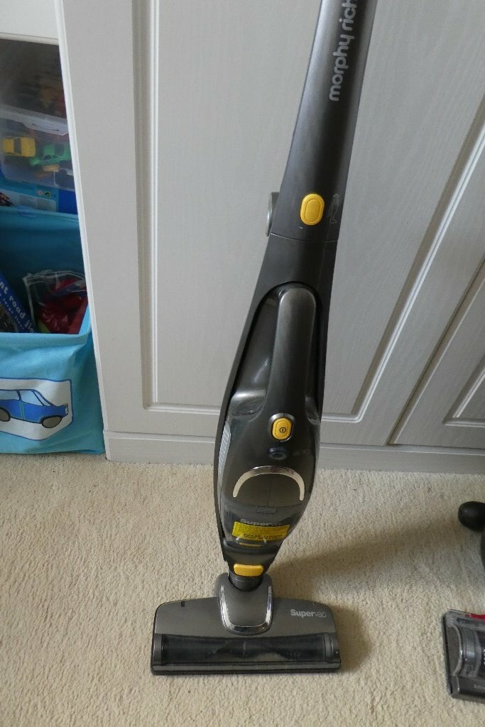 Morphy Richards supervac lightweight cordless vacuum cleaner use as an
