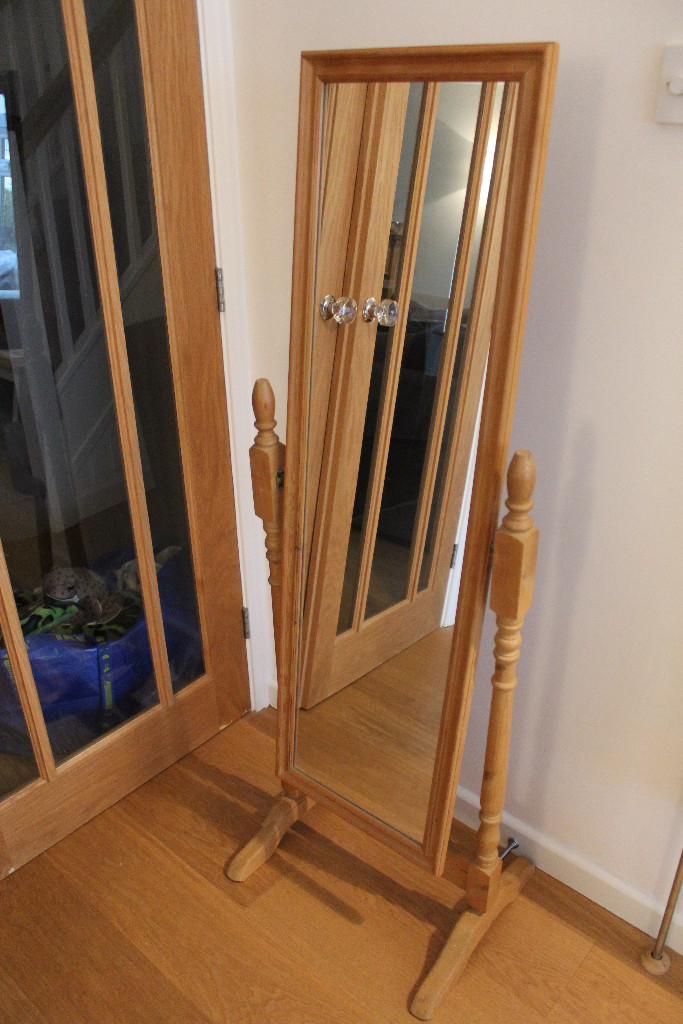 Free Standing, Full Length, Solid Pine Mirror in Brighton, East
