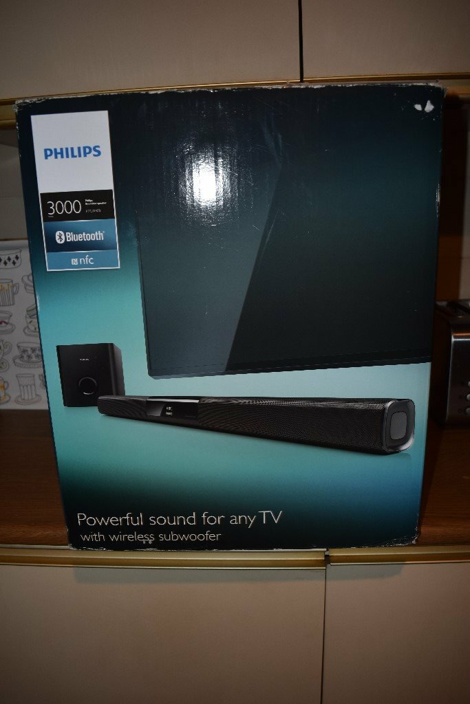 Philips HTL3140B 2.1 Channel Soundbar Speaker with Subwoofer 200w Black NEW | in Rye, East 
