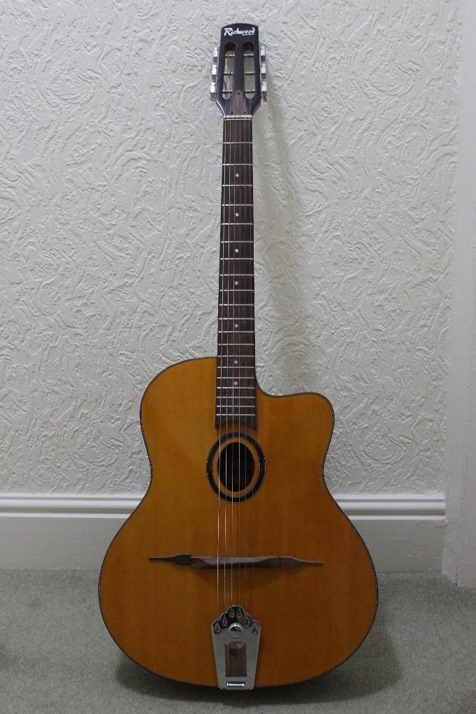 Richwood RM70NT Natural Gypsy Jazz ElectroAcoustic Guitar mint