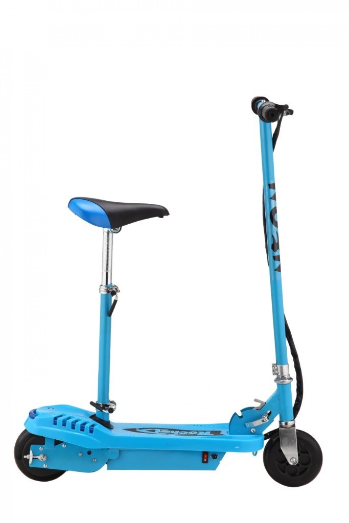 Kids 24 volt (blue) electric ride on Neon E10 scooter 'as new' in