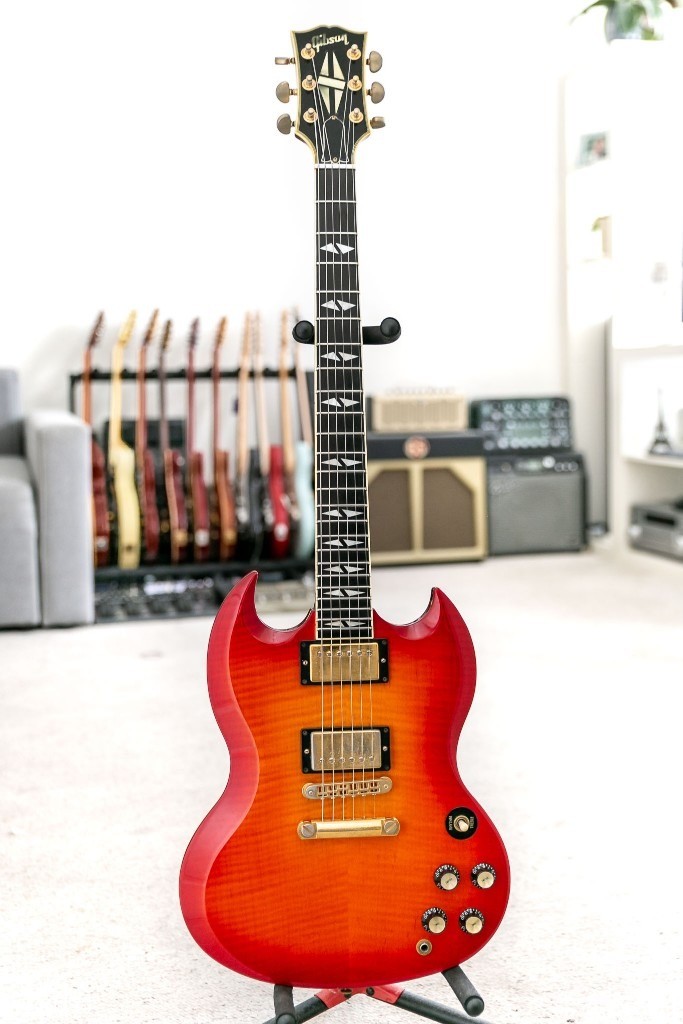 2001 Gibson SG Custom Supreme In Lava Burst | In Golders Green