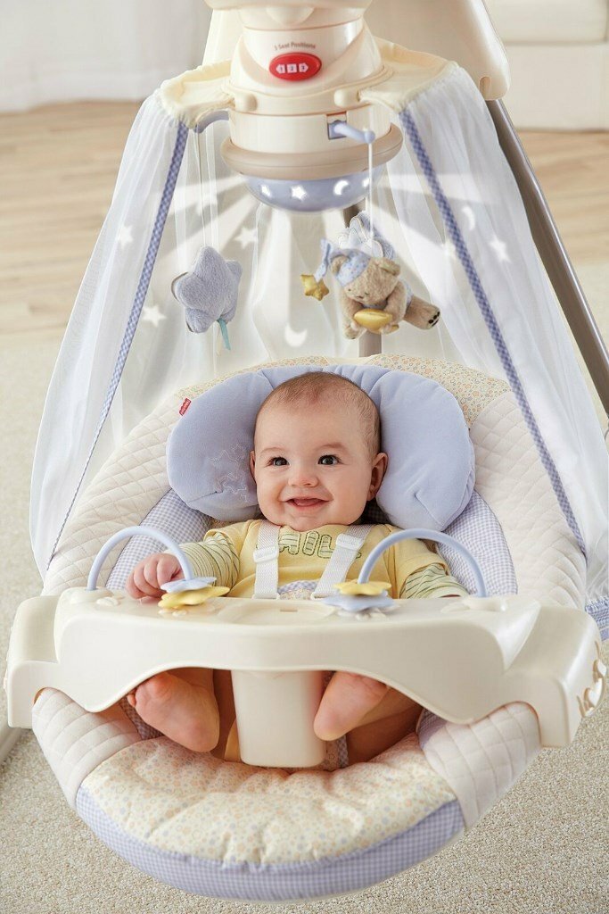 Fisher Price Cradle Swing Starlight Papasan Plug In New K7924 In Uxbridge London Gumtree