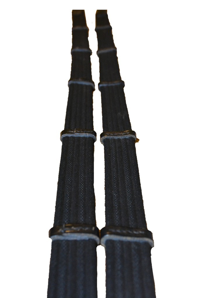 KAVALKADE Gurtzügel mit 5 Rippen schwarz WB