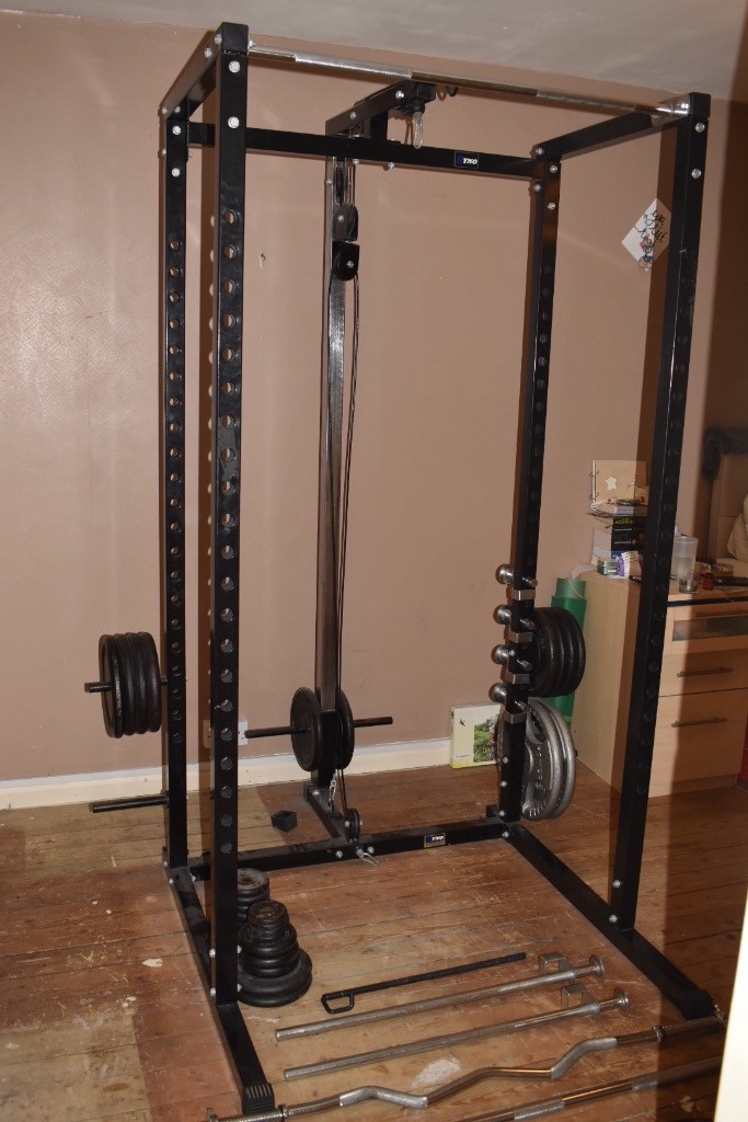 Full Home Gym, Power Rack with Accessory Bars and Weight £400 in