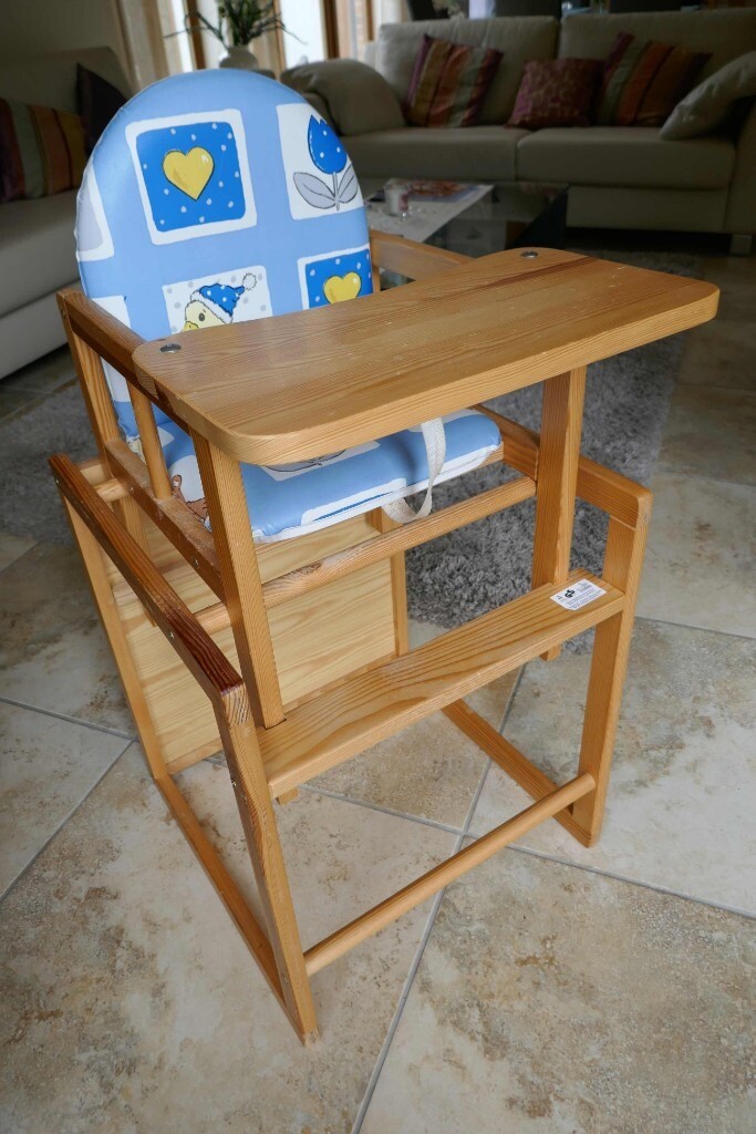 wooden high chair/toddler table & chair in Oakwood, Derbyshire Gumtree