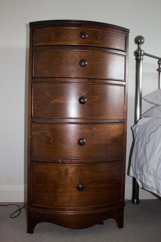 Laura Ashley Broughton Dark Wood Bedroom Set (2 wardrobes and 2 Chest of Draws) in Sevenoaks