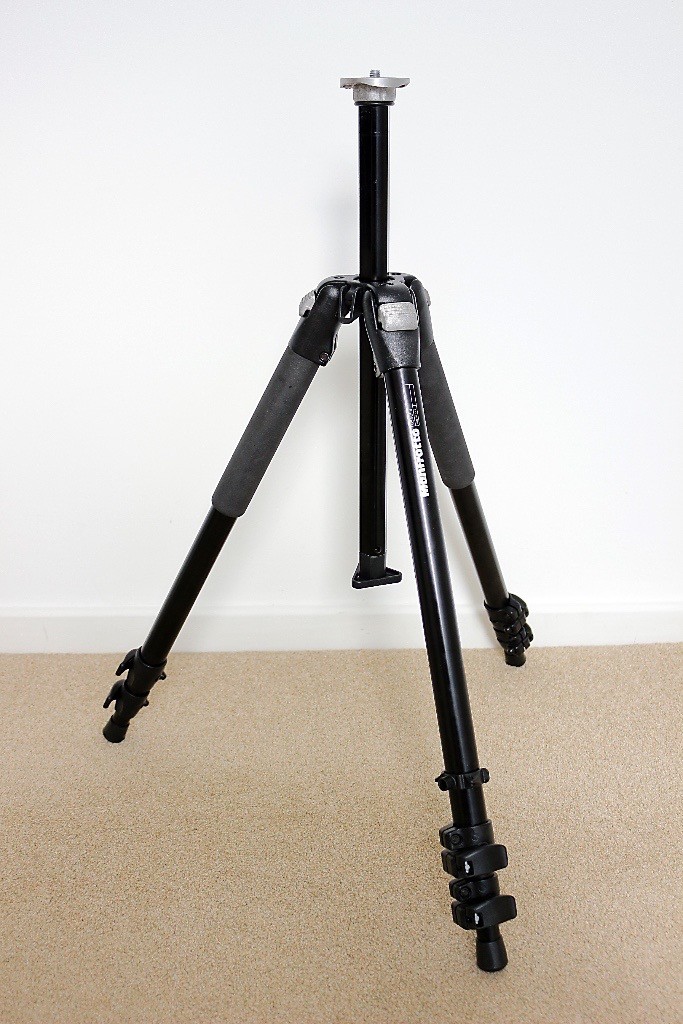 Manfrotto 055CLB tripod in fine refurbished condition in Swanage
