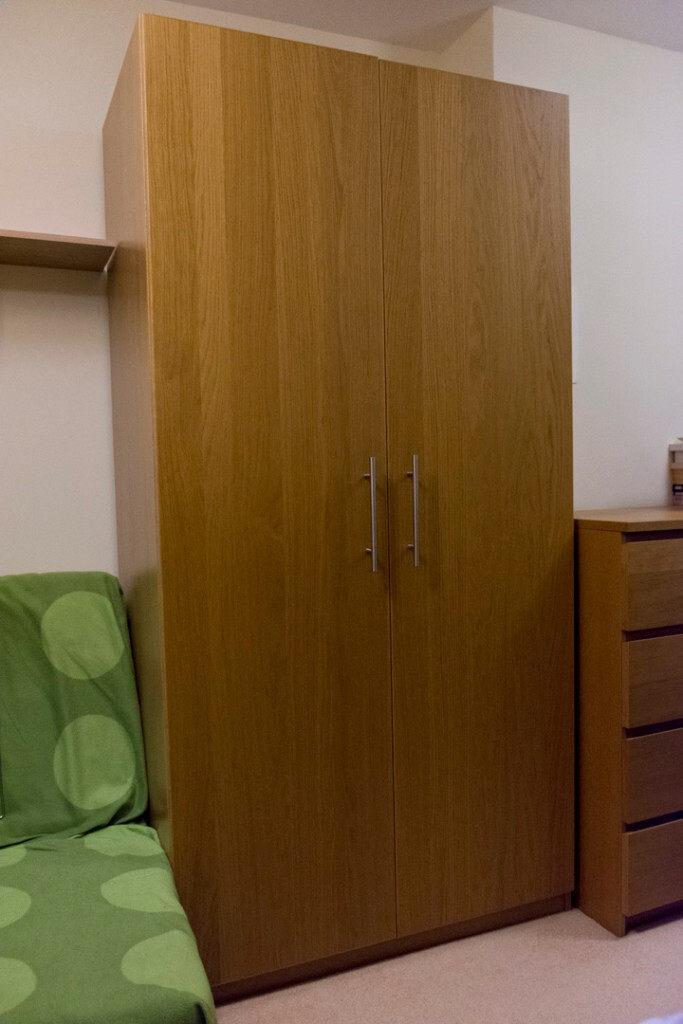 Ikea Pax Nexus Wardrobe With Shelves Oak Veneer In