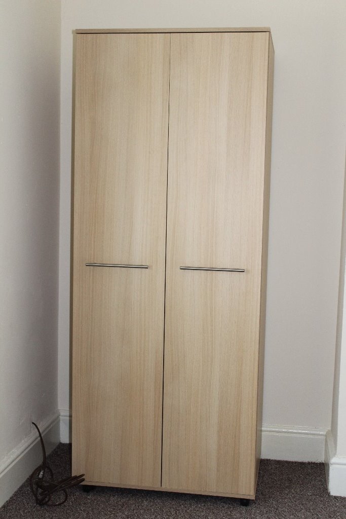 4 x Wardrobes on wheels in Light Oak Wood in StokeonTrent