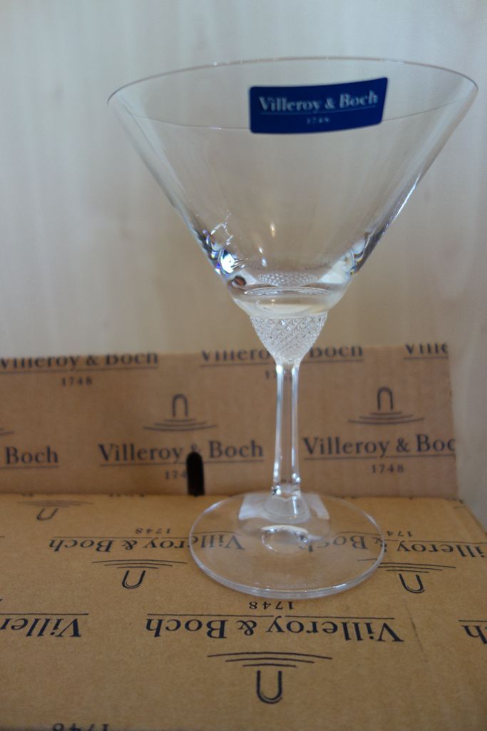 Villeroy & Boch Octavie martini cocktail glasses in Cardiff City