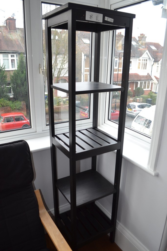 IKEA HEMNES Shelving unit in Black-brown | in Ealing ...