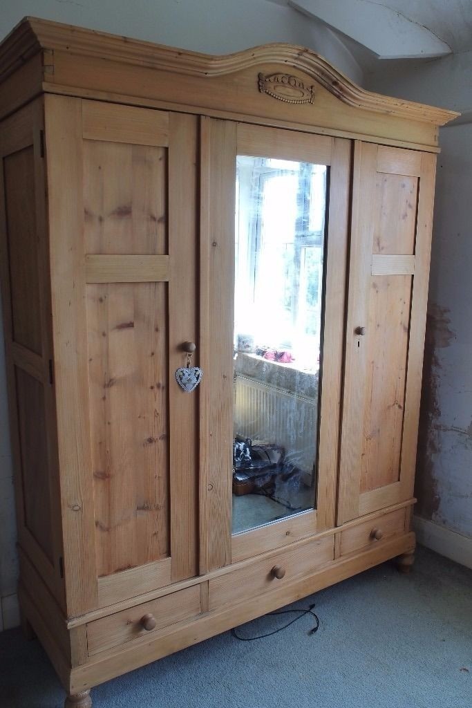 Old Large Antique Knockdown Pine Wardrobe in Croydon, London Gumtree