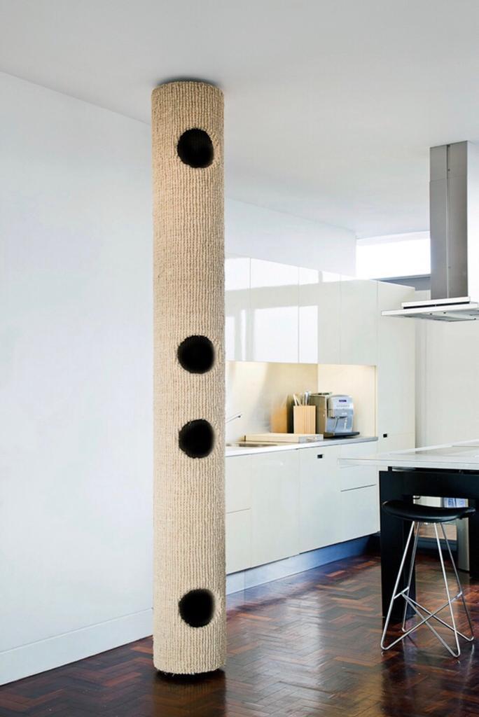 Floor To Ceiling Sisal Cat Tower Shelly Lighting