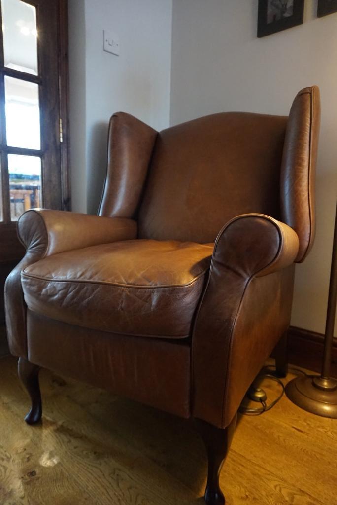 Laura Ashley Denbigh leather armchair recliner in Swindon, Wiltshire