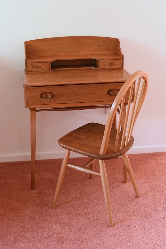 Ercol desk and chair in great condition, priced to sell in Dibden