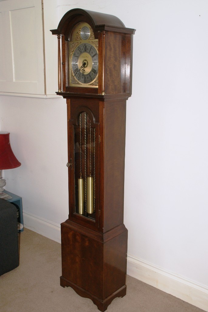 A PRETTY VINTAGE RICHARD BROAD DOME TOP GRANDFATHER/ GRANDMOTHER