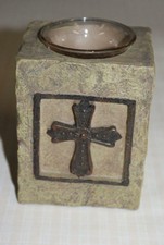 HOBBY LOBBY Resin Tealigh Candleholder "CROSS" | eBay