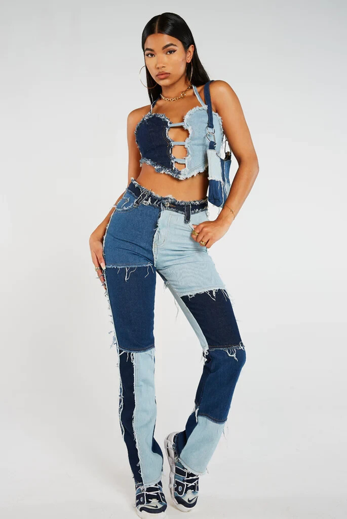 ‧˚₊*̥✧ jaded london denim onepiece JadedLdn Detachable Denim Jumpsuit #jadedldn #denim | Depop