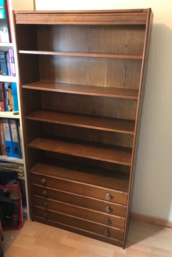 Tall Wooden Bookcase Bookshelf Book Shelf With Drawers In York