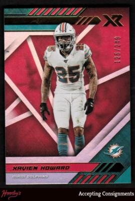 2020 Panini XR Red #93 Xavien Howard 125/249 DOLPHINS