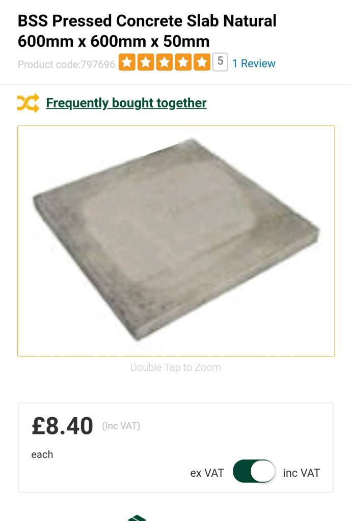 350 x Paving slabs (600*600*50)mm in Newport Gumtree