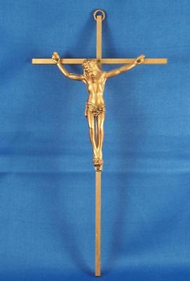 Vintage Brass & Cast Metal Crucifix