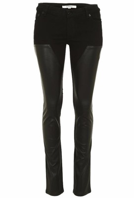 

НОВЫЕ ОБЛЕГАЮЩИЕ ЧЕРНЫЕ БРЮКИ ИЗ ХЛОПКОВОЙ КОЖИ СТРЕЙЧ GIVENCHY ЛЕГГИНСЫ 36, Черный