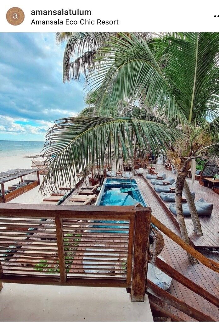 Voucher for Tulum Mexico eco resort stay 