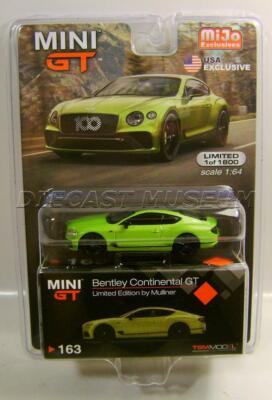BENTLEY CONTINENTAL GT 100 BY MULLINER MIJO TSM MODEL MINI GT DIECAST 2020 RARE