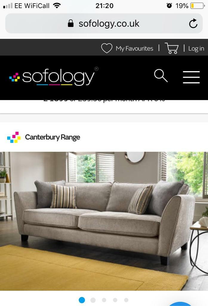 Canterbury sofa sofology 2+4 seater in Ecclesfield, South Yorkshire Gumtree