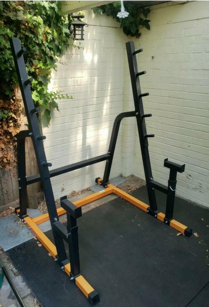 Mirafit Squat & Bench Press Rack with Spotters. | in Croydon, London