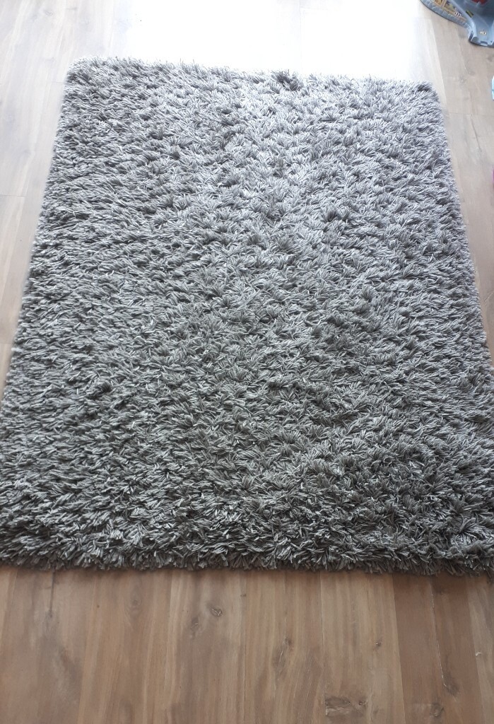 Ikea GASER Rug, high pile, dark grey 133x195 cm in Edinburgh