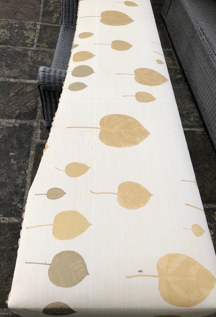 Immaculate Wooden Covered Curtain Pelmet Box With Curtain Track