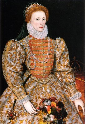 Queen Elizabeth I Great Britain Johannes Corvus Portrait Painting Poster Print