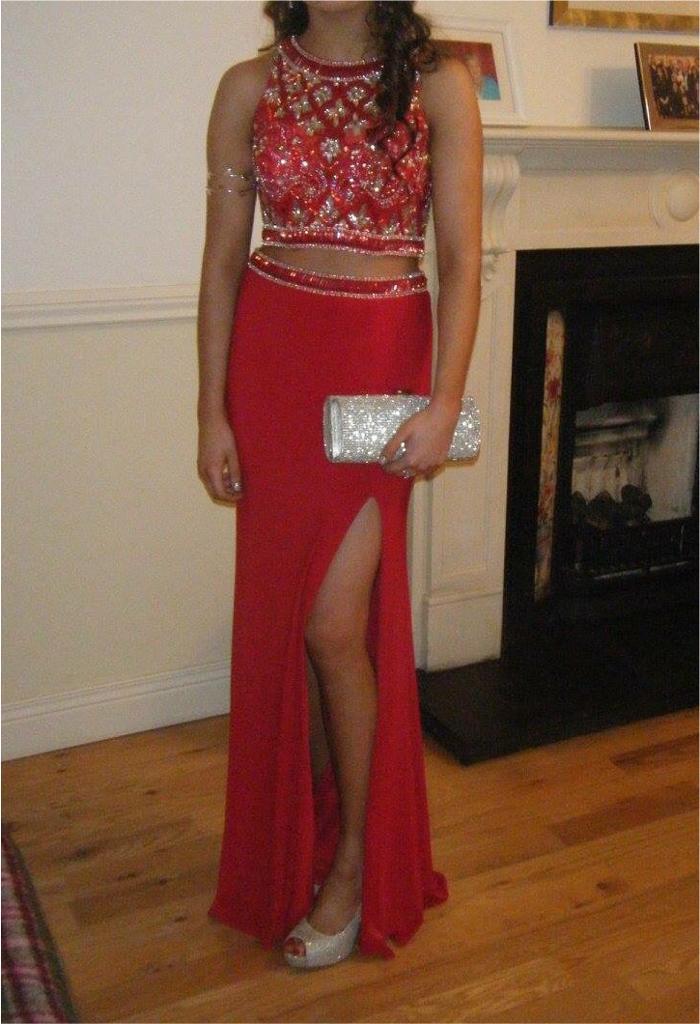 Red Two Piece Rosie’s Closet Formal/Prom Dress in Edinburgh City