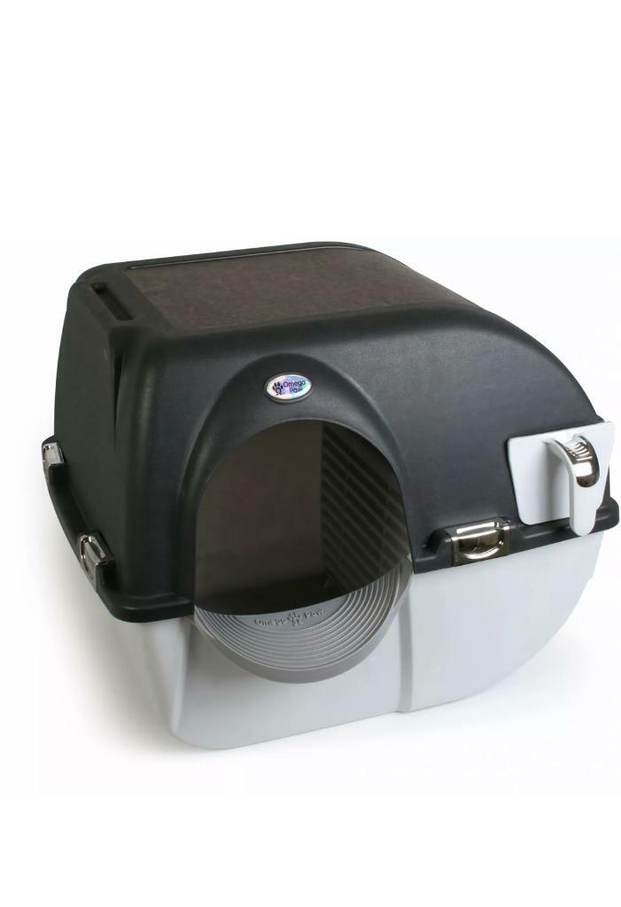 Omega Paw Elite Large roll N Clean Self Cleaning Cat Litter Tray