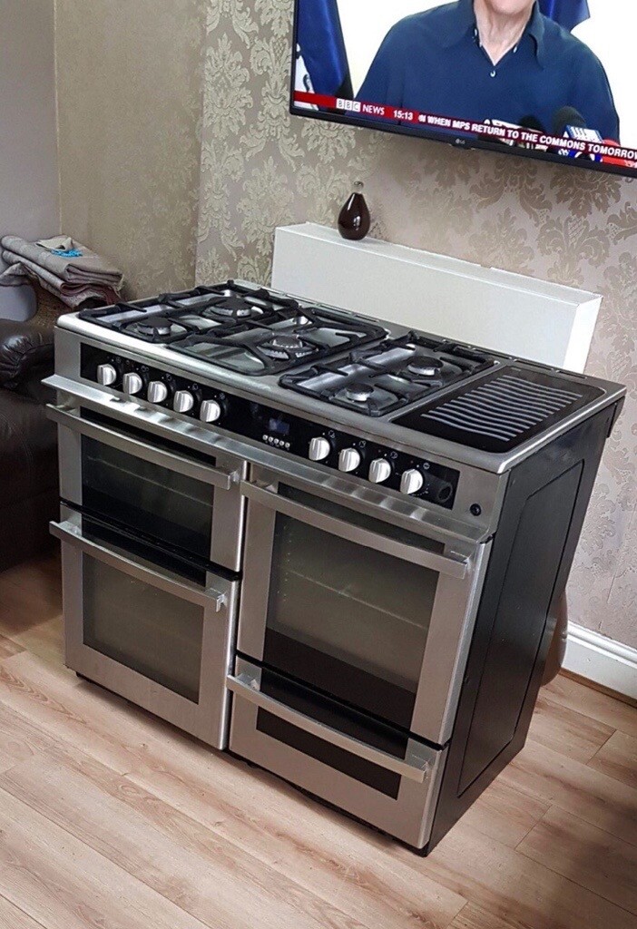 Leisure HJA5100 100cm Stainless Steel Dual Fuel Range Cooker Can
