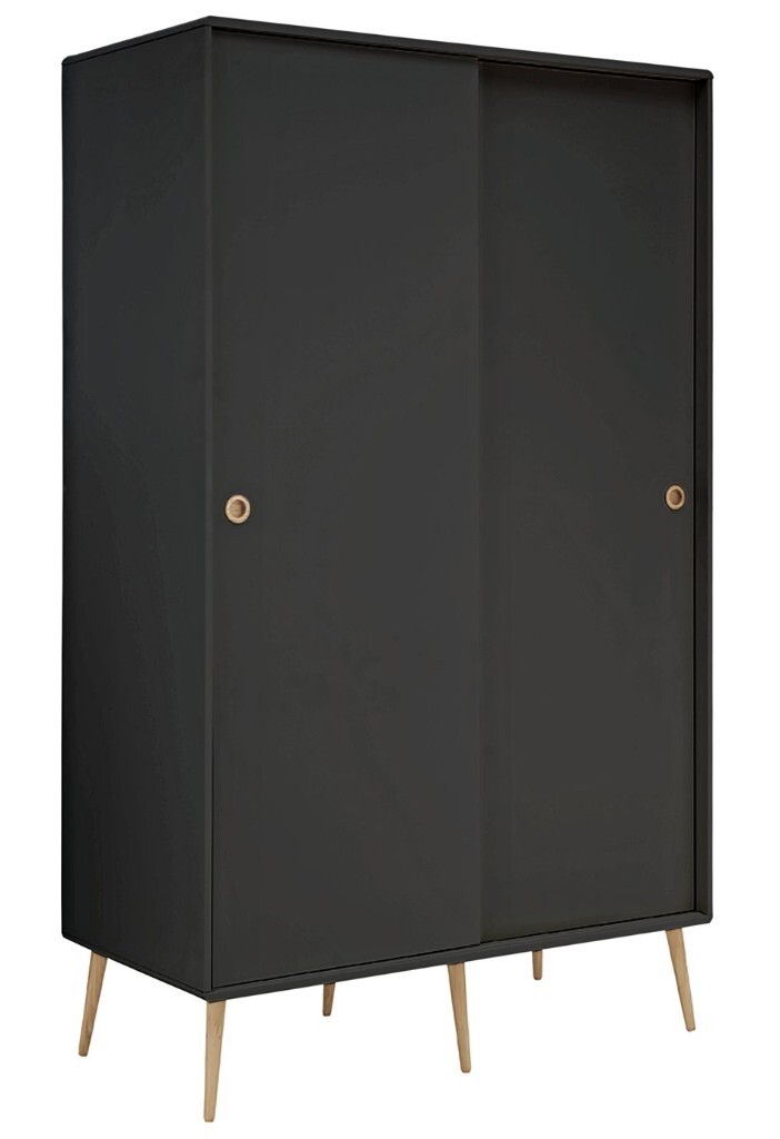 Ex Display Argos Home Softline 2 Door Sliding Wardrobe Black