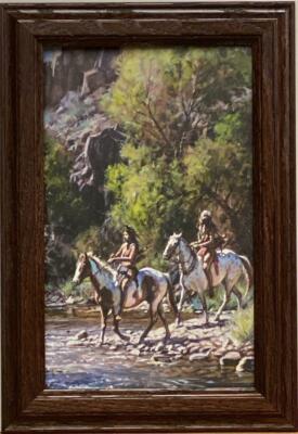 Martin Grelle  Whitewater Crossing Decorator Art Print-Framed 10 x 14.5