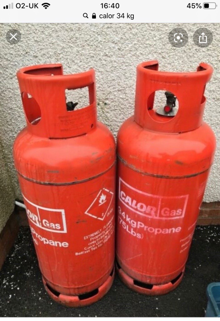 Calor 34 kg propane cylinders in Castlerock, County Londonderry Gumtree