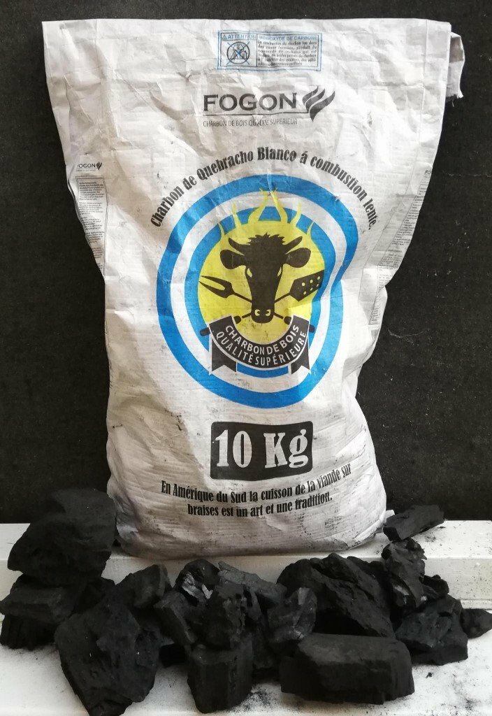 10 kg Restaurant grade charcoal. 100 quebracho blanco charcoal from