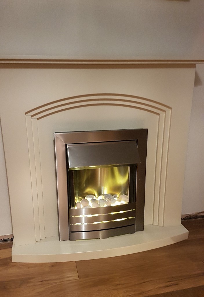 Standalone fireplace inc electric fire in NewcastleunderLyme